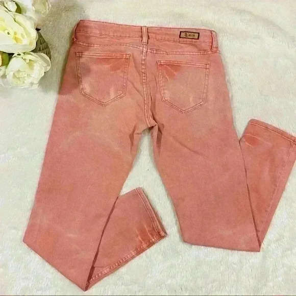 STS Blue Acid Pink Denim Distressed Skinny Jeans Size 5 - Picture 7 of 15